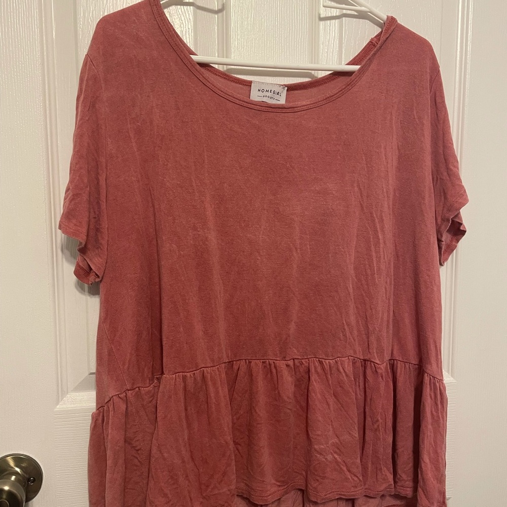 Home girl Society Flowy Babydoll top Blouse